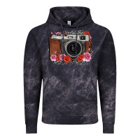 Cloud Black rose grey leopard vintage camera Vintage Hoodie - FaDigitalArtStudio