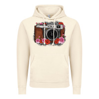 Vintage Artic rose grey leopard vintage camera Vintage Hoodie - FaDigitalArtStudio