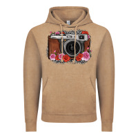 Vintage Coffee rose grey leopard vintage camera Vintage Hoodie - FaDigitalArtStudio