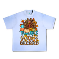 Grape Ice thankful grateful blessed turkey Urban Heavy Tee - Artiststas