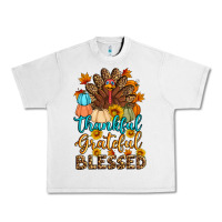 Thankful Grateful Blessed Turkey Urban Heavy Tee | Teevron