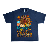 Navy thankful grateful blessed turkey Urban Heavy Tee - Artiststas