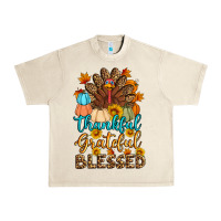 Sandshell thankful grateful blessed turkey Urban Heavy Tee - Artiststas