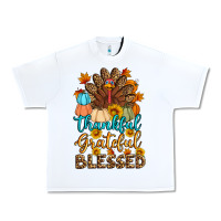 White thankful grateful blessed turkey Urban Heavy Tee - Artiststas