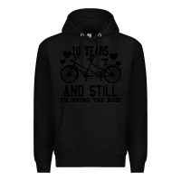 Black 10 Years And Still Enjoying The Ride Premium Hoodie - Bettercallsaul