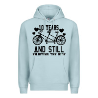 Blue Mist 10 Years And Still Enjoying The Ride Premium Hoodie - Bettercallsaul
