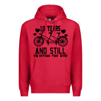 Cardinal 10 Years And Still Enjoying The Ride Premium Hoodie - Bettercallsaul