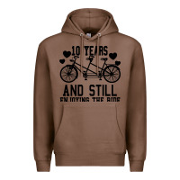 Chestnut 10 Years And Still Enjoying The Ride Premium Hoodie - Bettercallsaul
