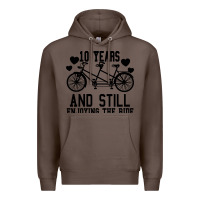 Coffee 10 Years And Still Enjoying The Ride Premium Hoodie - Bettercallsaul
