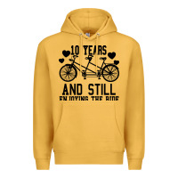Mustard 10 Years And Still Enjoying The Ride Premium Hoodie - Bettercallsaul