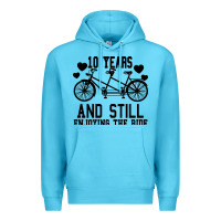 Ocean Blue 10 Years And Still Enjoying The Ride Premium Hoodie - Bettercallsaul