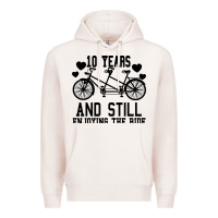 Pale Pink 10 Years And Still Enjoying The Ride Premium Hoodie - Bettercallsaul