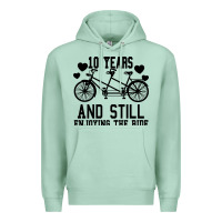 Seafoam 10 Years And Still Enjoying The Ride Premium Hoodie - Bettercallsaul