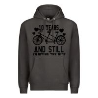 Smoke 10 Years And Still Enjoying The Ride Premium Hoodie - Bettercallsaul