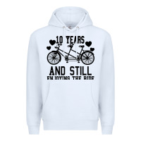 White 10 Years And Still Enjoying The Ride Premium Hoodie - Bettercallsaul