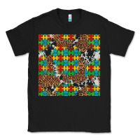 Black western autism seamless pattern Classic Tee - Artiststas