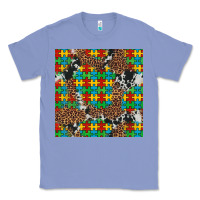 Colony Blue western autism seamless pattern Classic Tee - Artiststas
