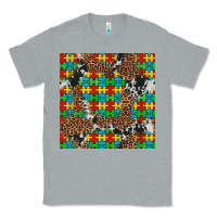 Heather Grey western autism seamless pattern Classic Tee - Artiststas