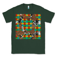 Sports Green western autism seamless pattern Classic Tee - Artiststas