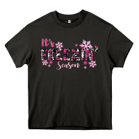 Asphalt It's Freezin Season Pink Christmas Heavy Core Tee - RanaPortraitStore