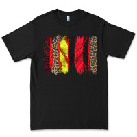 Black softball brushstroke Premium Tee - Zillion Design Studio