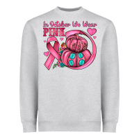 Heather Grey in october we wear pink Heavyweight Sweatshirt - JahusDesignShop