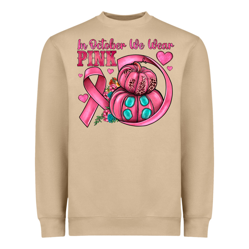 In October We Wear Pink Heavyweight Sweatshirt by JahusDesignShop | Teevron