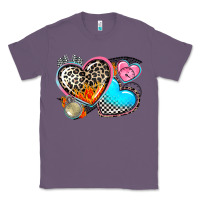 Lavender western leopard  racing  hearts Classic Tee - AdoDesignShop