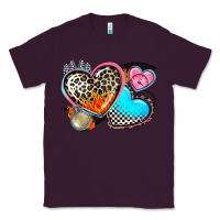 Plum western leopard  racing  hearts Classic Tee - AdoDesignShop