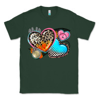 Sports Green western leopard  racing  hearts Classic Tee - AdoDesignShop