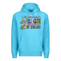 Ocean Blue somebody's high maintenance  problem Premium Hoodie - JahusDesignShop