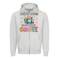 Dove Grey great ideas come after coffee Zipper Hoodie - MaliasSmallBusiness