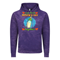 Cloud Purple our first father's day together and baby bottle Vintage Hoodie - HRA Design Shop