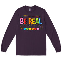 Plum be real not perfect Long Sleeve Tee - NancyCooperArtShop