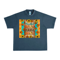 Midnight Navy Thankful mama mama mama Urban Heavy Tee - Artiststas