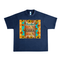 Navy Thankful mama mama mama Urban Heavy Tee - Artiststas