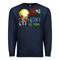 Navy this little light of mine Premium Sweatshirt - LillyAllenDesigns