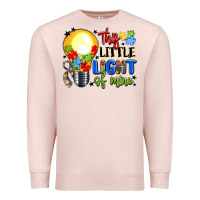 Pale Pink this little light of mine Premium Sweatshirt - LillyAllenDesigns