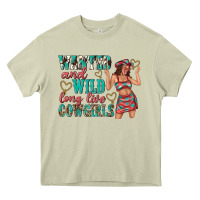 Mossy wanted and wild long live cowgirls Heavy Core Tee - texasbilliewilder