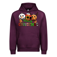 Mauve Wine merry christmas Urban Hoodie - CowGirlArtShop