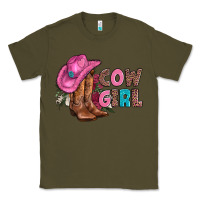 Army Green valentine day boots hat and roses Classic Tee - AdoDesignShop