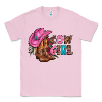 Bubblegum Pink valentine day boots hat and roses Classic Tee - AdoDesignShop