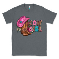 Charcoal Heather valentine day boots hat and roses Classic Tee - AdoDesignShop