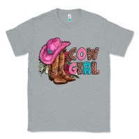 Heather Grey valentine day boots hat and roses Classic Tee - AdoDesignShop
