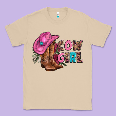 Valentine Day Boots Hat And Roses Classic Tee Designed By Adodesignshop