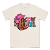 Natural valentine day boots hat and roses Classic Tee - AdoDesignShop