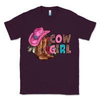 Plum valentine day boots hat and roses Classic Tee - AdoDesignShop