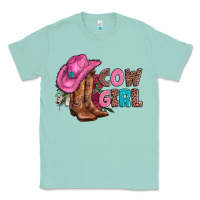 Seafoam valentine day boots hat and roses Classic Tee - AdoDesignShop