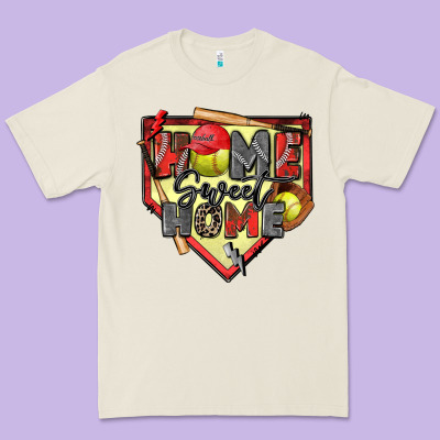 Home Sweet Home Softball Premium Tee Designed By Zillion Design Studio