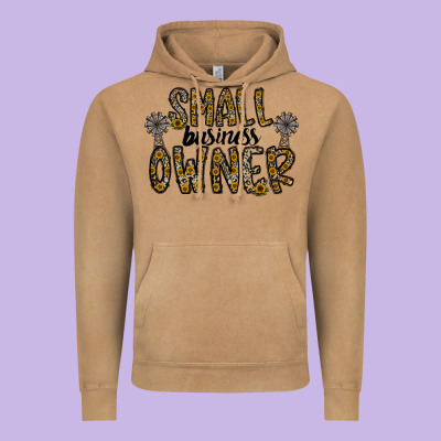 Small Business Owner Vintage Hoodie Designed By Cowhidedigitalart
